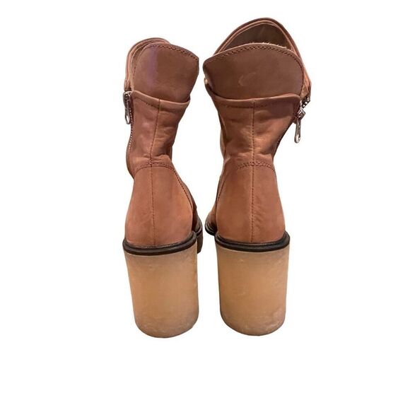 Free People Jack Zip Slouch Boots Spiced Chai 37.5 (7) Like New - Picture 10 of 12
